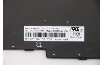 Lenovo 5N20V77966 NB_KYB CMNM-CS20,BK-NBL,CHY,LA SPA
