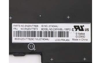 Lenovo 5N20V77973 NB_KYB CMNM-CS20,BK-NBL,CHY,FRA