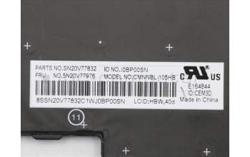 Lenovo 5N20V77976 NB_KYB CMNM-CS20,BK-NBL,CHY,HBW
