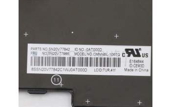 Lenovo 5N20V77986 NB_KYB CMNM-CS20,BK-NBL,CHY,TUR