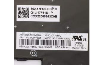 Lenovo 5N20V78004 NB_KYB CMNM-CS20,BK-BL,CHY,ARA