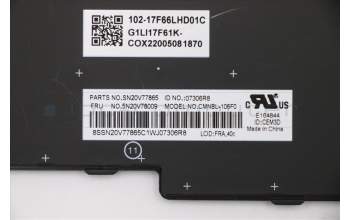 Lenovo 5N20V78009 NB_KYB CMNM-CS20,BK-BL,CHY,FRA