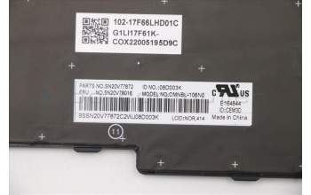 Lenovo 5N20V78016 NB_KYB CMNM-CS20,BK-BL,CHY,NOR