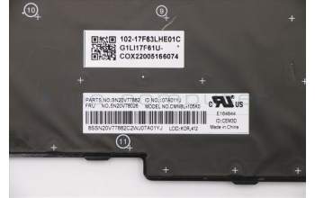 Lenovo 5N20V78026 NB_KYB CMNM-CS20,BK-BL,CHY,KOR