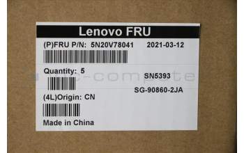 Lenovo 5N20V78041 Keyboard Internal, Belgian, Black, Non-Backlight, w/Number, UK