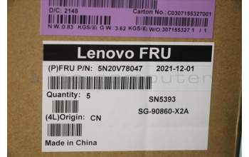 Lenovo 5N20V78047 Interne Tastatur, Griechisch, Nicht_beleuchtet, Schwarz, mit Ziffernblock