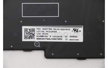 LENOVO 5N20V78125 Keyb T15/P15s G1/G2 NO - BL