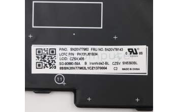 Lenovo 5N20V78143 NB_KYB CMNM-CS20,BK-BL,LTN,CZE/SLK