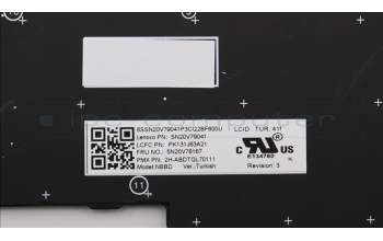 Lenovo 5N20V78167 NB_KYB CMNM-CS20,BK-NBL,PXM,TUR