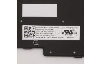 Lenovo 5N20V78940 NB_KYB CMNM-CS20,BK-BL,PMX,FRA/ENG