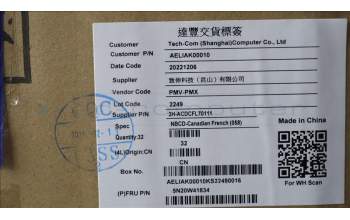 Lenovo 5N20W41834 NB_KYB 11E SH KBD BK-NBL,PMX,058 FRA