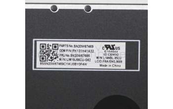 Lenovo 5N20W67685 NB_KYB CS20L FULL KBD CHY,NBL,B,FRA/ENG