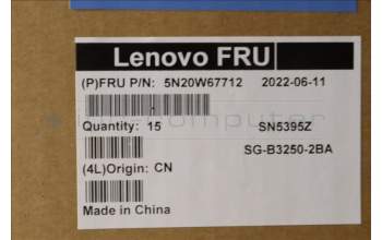 Lenovo 5N20W67712 NB_KYB CS20L FULL KBD LTN,NBL,B,UK