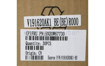 Lenovo 5N20W67730 NB_KYB CS20L FULL KBD SRX,NBL,B,BEL