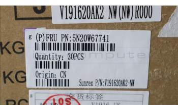 Lenovo 5N20W67741 NB_KYB CS20L FULL KBD SRX,NBL,B,NOR