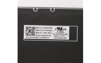 Lenovo 5N20W67785 Keyboard Internal, US English Euro, Black, Backlight