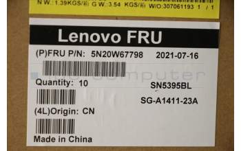 Lenovo 5N20W67798 NB_KYB CS20L FULL KBD LTN,BL,B,058 FRA