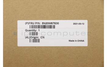 Lenovo 5N20W67830 NB_KYB CS20L FULL KBD LTN,BL,B,NORDIC