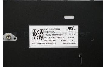 Lenovo 5N20W68210 NB_KYB CS20L NUM KBD LTN,NBL,B,THAI