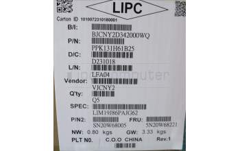 Lenovo 5N20W68221 NB_KYB CS20L NUM KBD CHY,BL,B,BRL