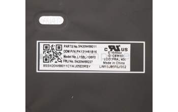 Lenovo 5N20W68227 NB_KYB CS20L NUM KBD CHY,BL,B,FRA