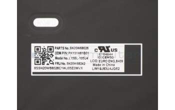 Lenovo 5N20W68242 NB_KYB CS20L NUM KBD CHY,BL,B,EURO ENG