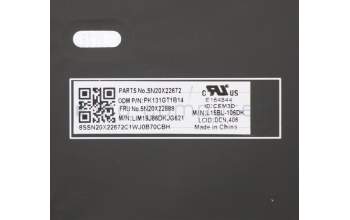 Lenovo 5N20X22888 Keyboard Internal, Danish, Backlight, Black, w/Number, UK