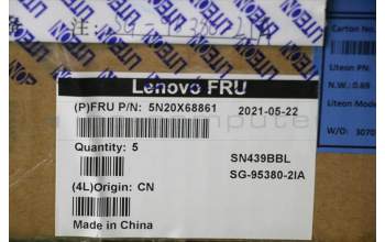 Lenovo 5N20X68861 NB_KYB CS20 FL-HC KBD LTN,BL,BK,ITA