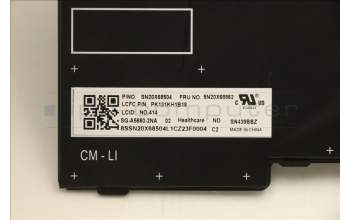 Lenovo 5N20X68862 NB_KYB CS20 FL-HC KBD LTN,BL,BK,NOR