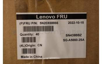 Lenovo 5N20X68866 NB_KYB CS20 FL-HC KBD LTN,BL,BK,SWE/FIN