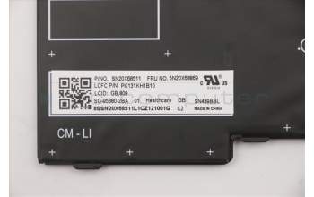 Lenovo 5N20X68869 NB_KYB CS20 FL-HC KBD LTN,BL,BK,UK