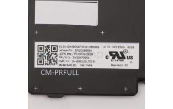 Lenovo 5N20X70354 NB_KYB CS20 FL-HC KBD PMX,BL,BK,IND ENG