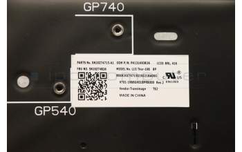 Lenovo 5N20Z74826 Interne Tastatur, Portugiesisch, schwarz, Hintergrundbeleuchtung, mit Ziffernblock