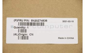 Lenovo 5N20Z74836 Interne Tastatur, Ungarisch, Schwarz, Hintergrundbeleuchtung, mit Ziffernblock