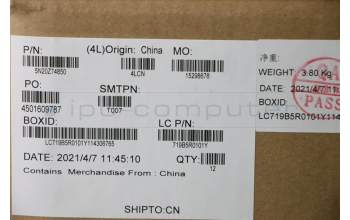 Lenovo 5N20Z74850 Interne Tastatur, Traditionelles Chinesisch, schwarz, Hintergrundbeleuchtung, mit Ziffernblock