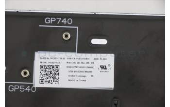 Lenovo 5N20Z74850 Interne Tastatur, Traditionelles Chinesisch, schwarz, Hintergrundbeleuchtung, mit Ziffernblock