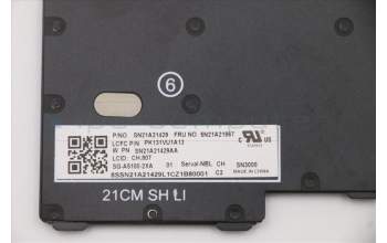 Lenovo 5N21A21867 Keyboard Internal, Swiss, Black, Non-Backlight, UK