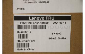 Lenovo 5N21A21880 Keyboard Internal, Czech/Slovak, Black, Non-Backlight, UK