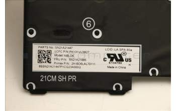 Lenovo 5N21A21885 NB_KYB CS21KBD SKTOP PMX,BL,BK,LA SPA