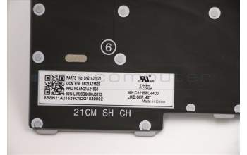 Lenovo 5N21A21968 Keyboard Internal, German, Backlight, UK