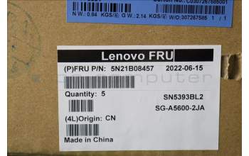 Lenovo 5N21B08457 Keyboard Internal, Belgian, Grey, Backlight, w/Number, UK