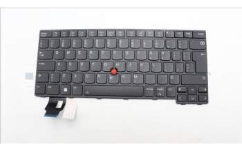 Lenovo 5N21D67972 Keyboard Internal, Canadian French 058, BackLight, Black, UK
