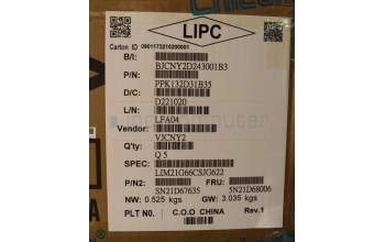 Lenovo 5N21D68006 NB_KYB CS22 FL TOP,BK-BL,CHY,CZE/SLK