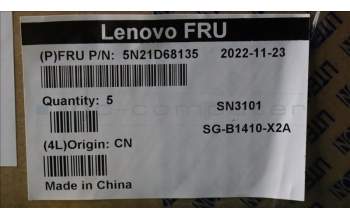 Lenovo 5N21D68135 NB_KYB CS22 FL TOP,BK-NBL,LTN,GRE