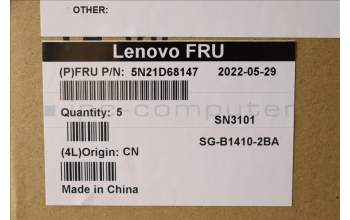 Lenovo 5N21D68147 NB_KYB CS22 FL TOP,BK-NBL,LTN,UK