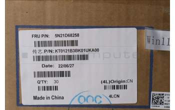 Lenovo 5N21D68258 NB_KYB CS22 FL TOP,BK-BL,TRI,UK