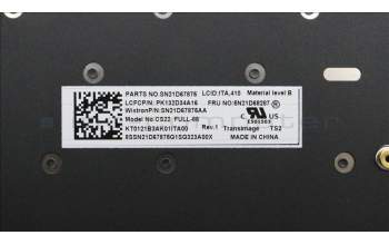 Lenovo 5N21D68287 NB_KYB CS22 FL TOP,BK-NBL,TRI,ITA
