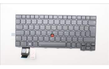 Lenovo 5N21D68380 Keyboard Internal, Czech/Slovak, BackLight, Grey, UK