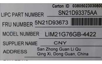 LENOVO 5N21D93673 Keyb T16/P16s/P16v G1/G2 /L15 G3/G4 GB