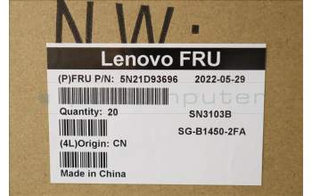 Lenovo 5N21D93696 Keyboard Internal, French, Black, Backlight, w/Number, US